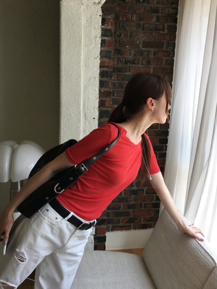破壞感設計細節休閒直褲