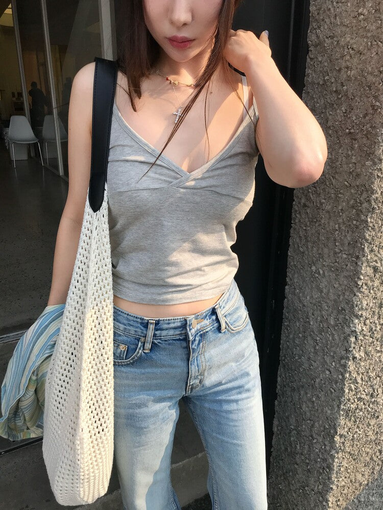 渡假風縷空容量袋(附小袋)