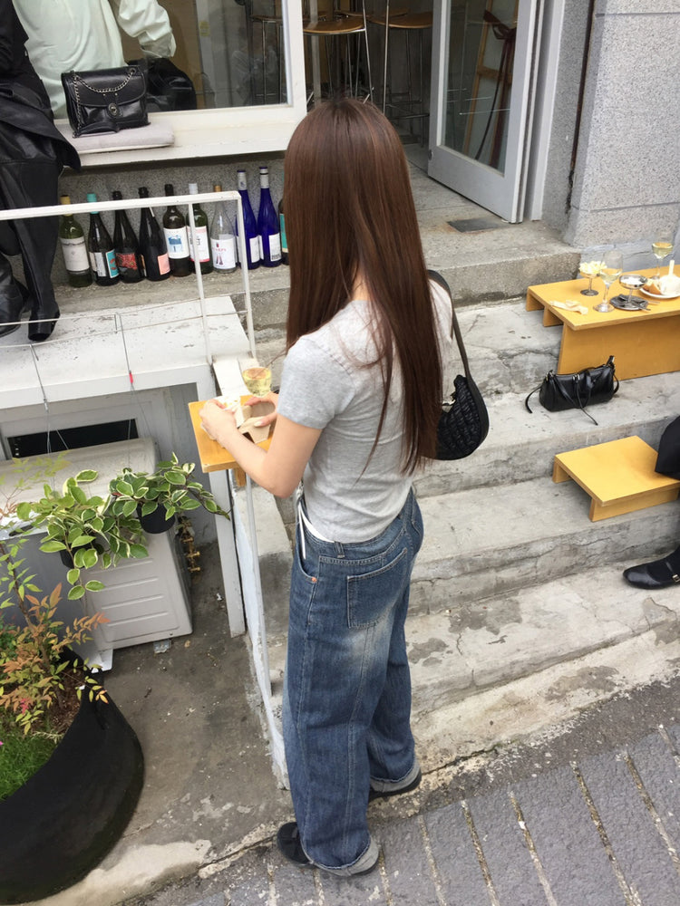 史努比圖案合身tee