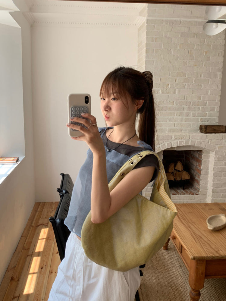 美色船領修身上衣