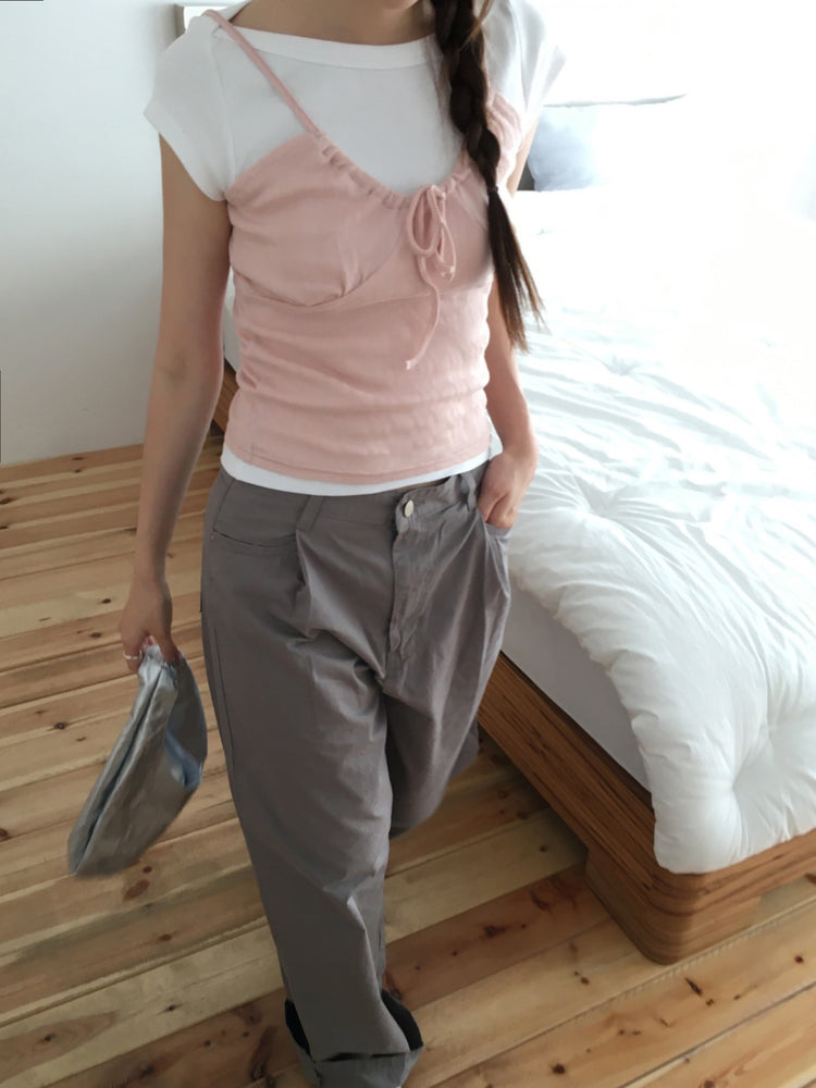美色船領修身上衣