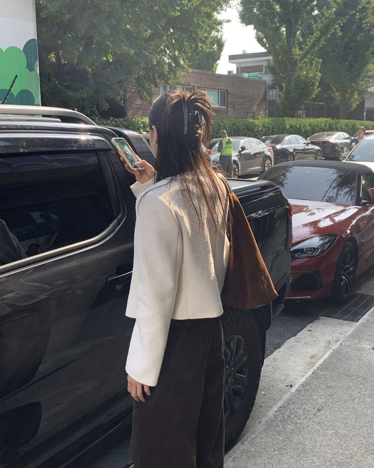高質美色羊毛棉質直褲