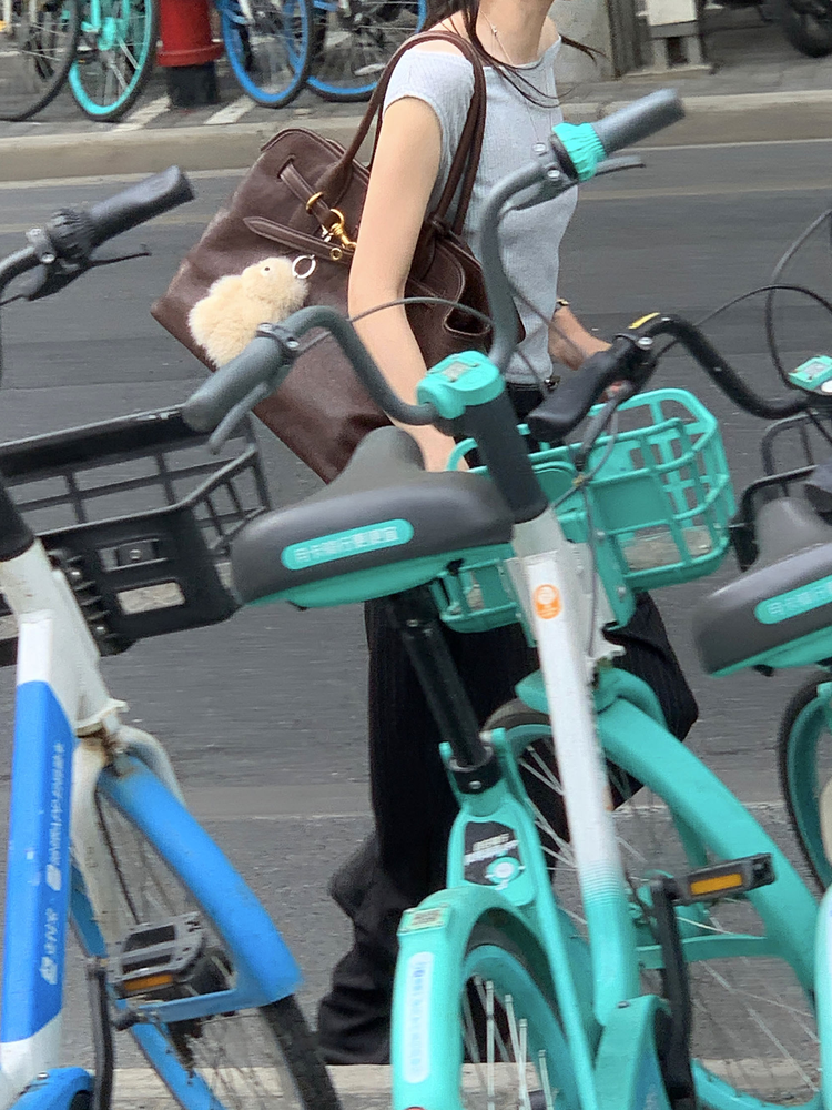 條紋側壓褶細節直褲