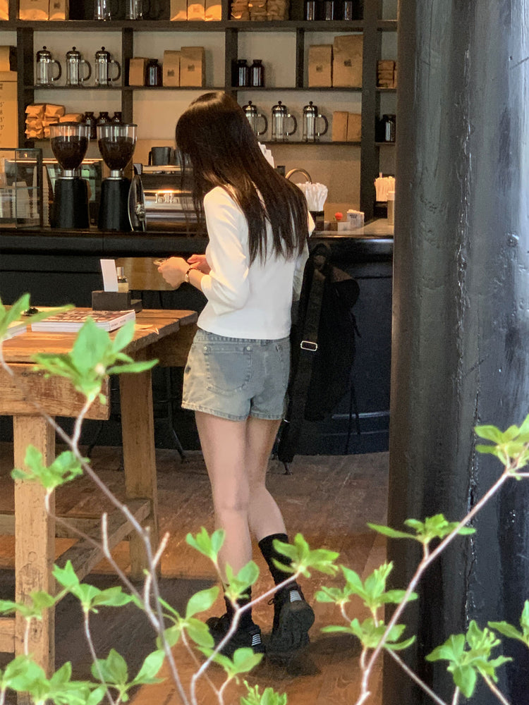 基礎刷色低腰短褲