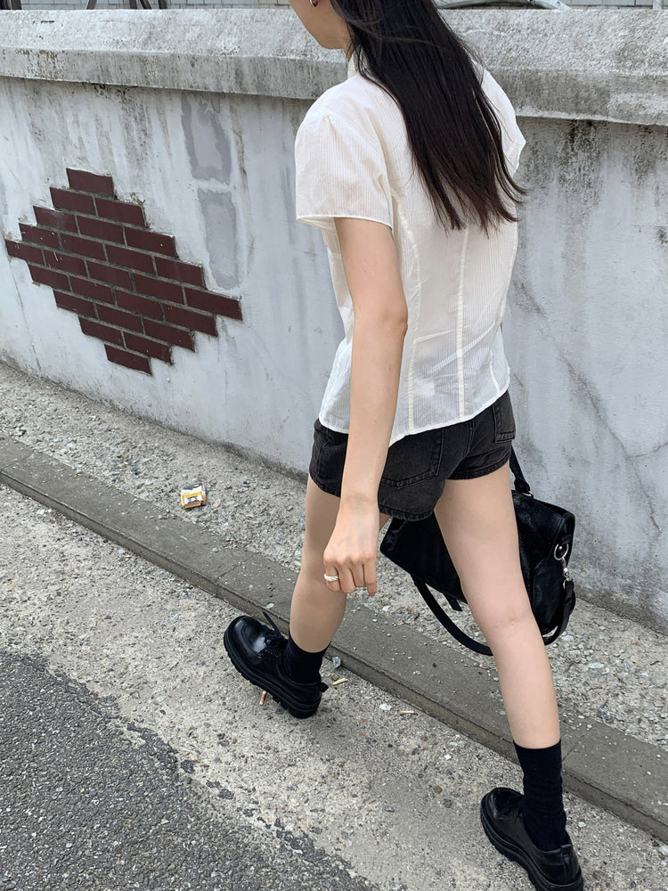 基礎刷色低腰短褲