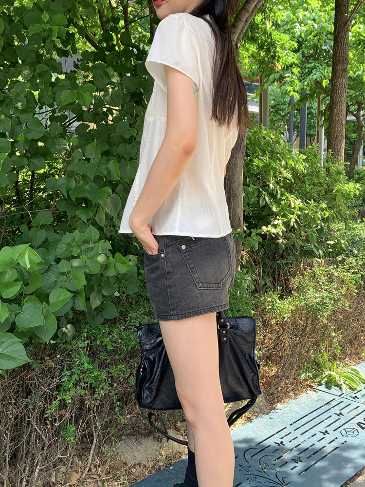 基礎刷色低腰短褲