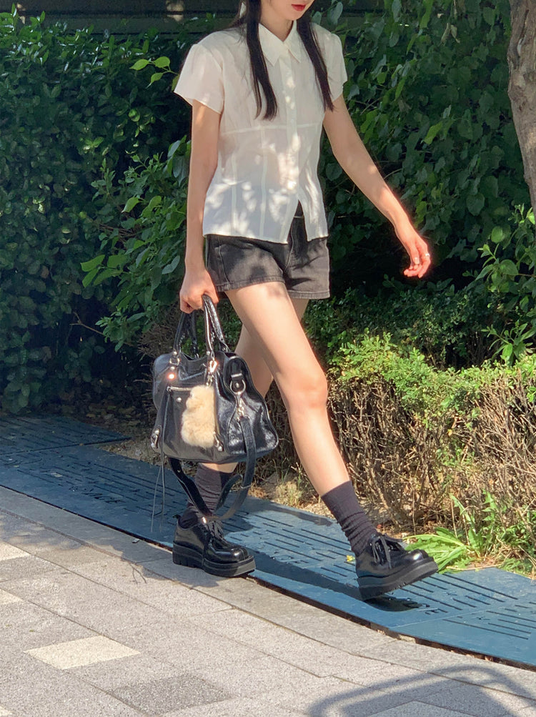 基礎刷色低腰短褲
