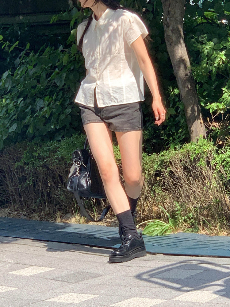 基礎刷色低腰短褲