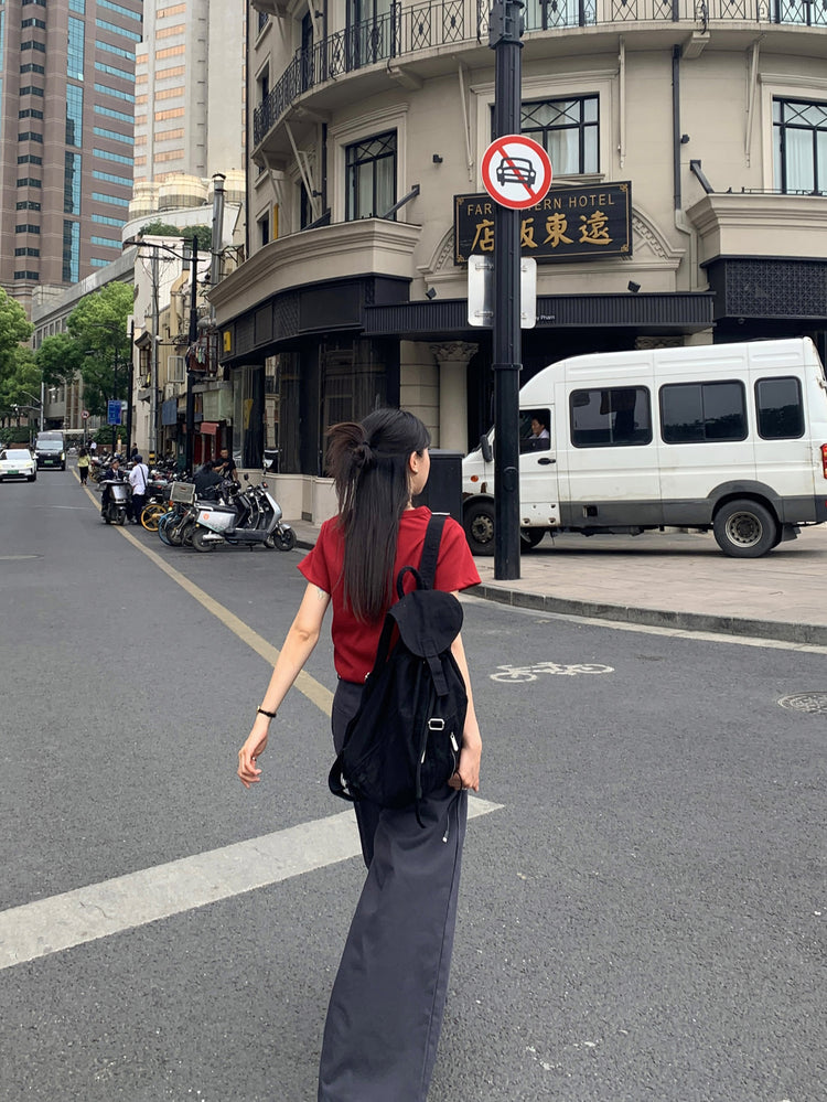 美色厚磅基礎素tee
