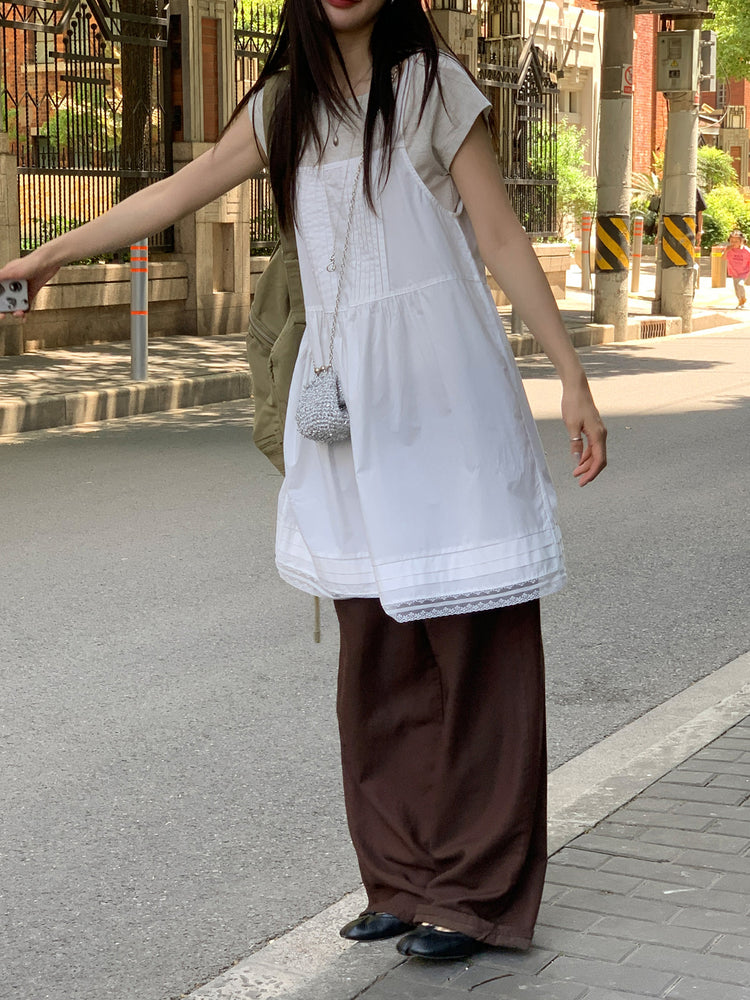 天絲清涼垂感直褲