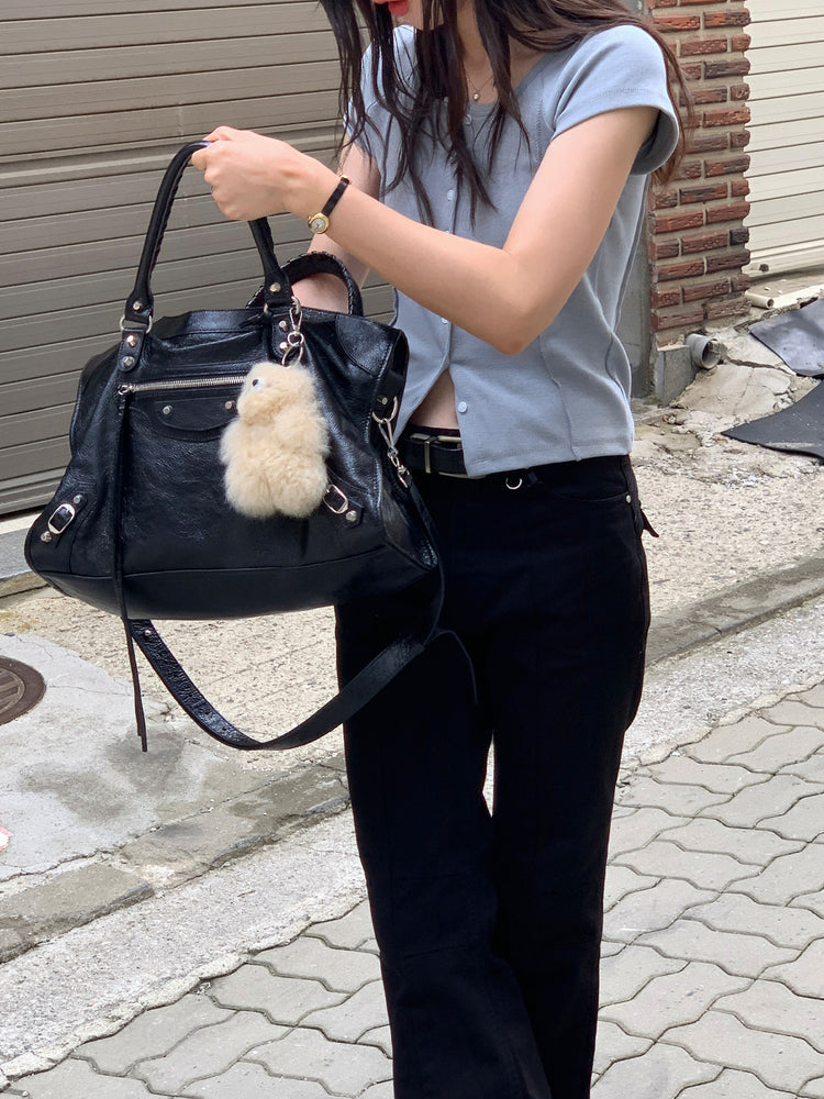 明壓線排鈕修身上衣