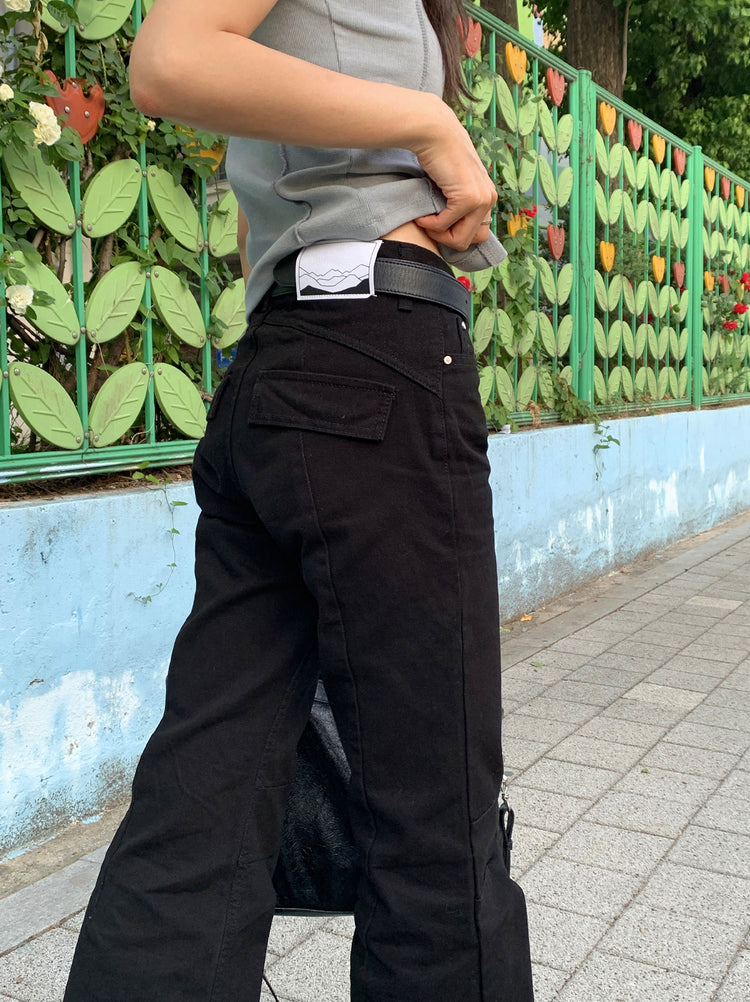 明壓線排鈕修身上衣