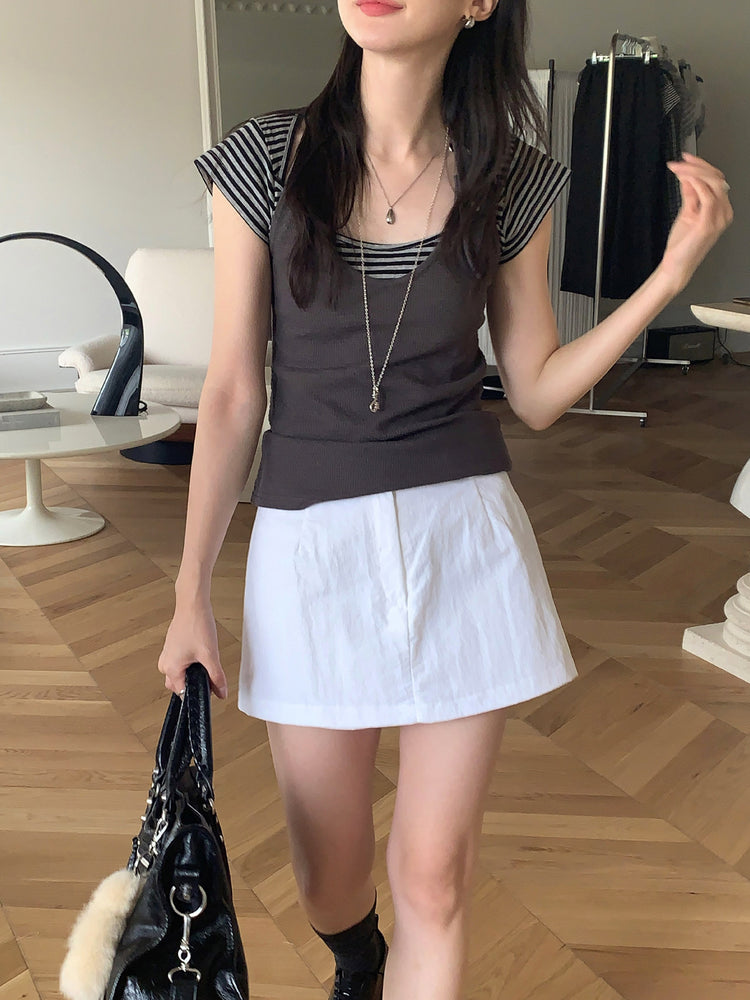 掛脖扣鈕暗紋細節背心