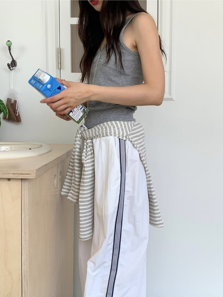 美色交疊V領背心