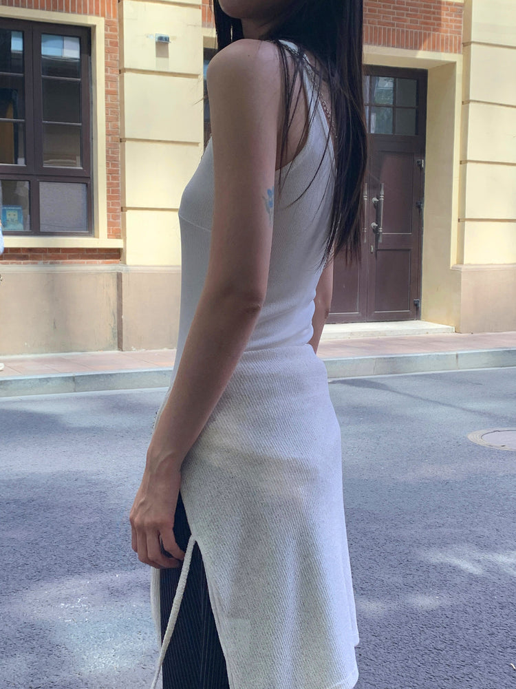 美色交疊V領背心