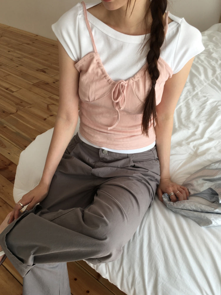 美色船領修身上衣