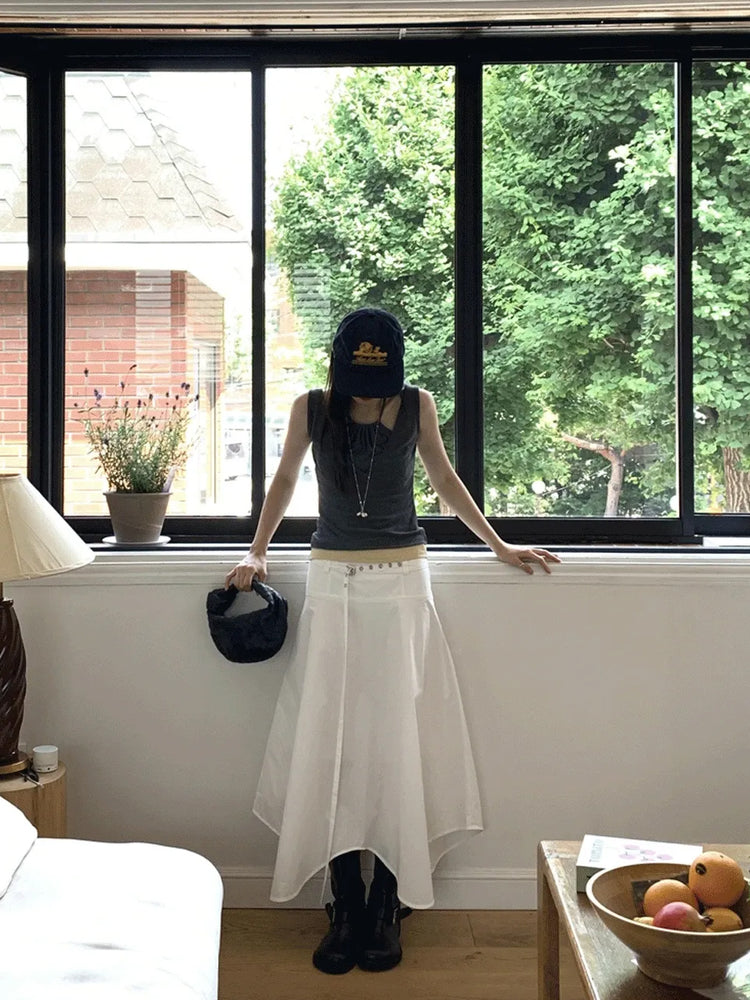 美色細帶修身針織背心