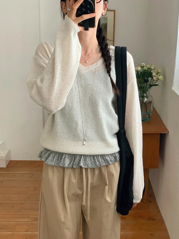 美色細帶修身針織背心