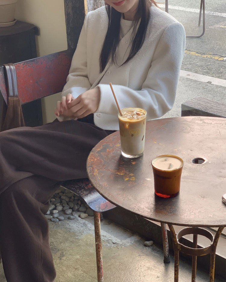 高質美色羊毛棉質直褲