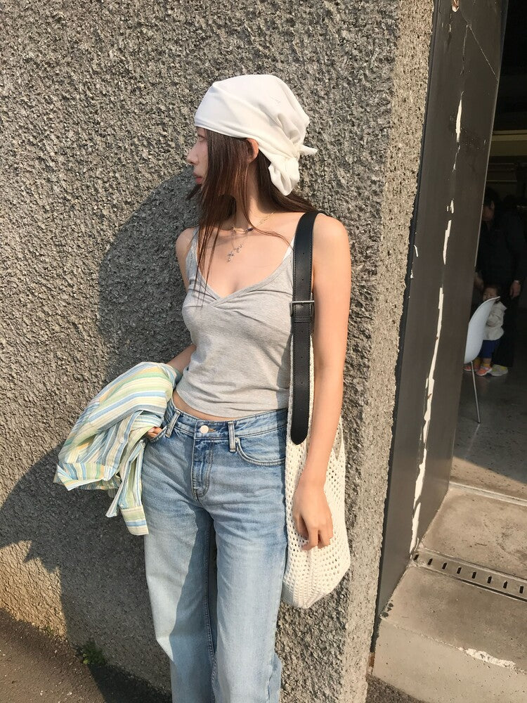 渡假風縷空容量袋(附小袋)