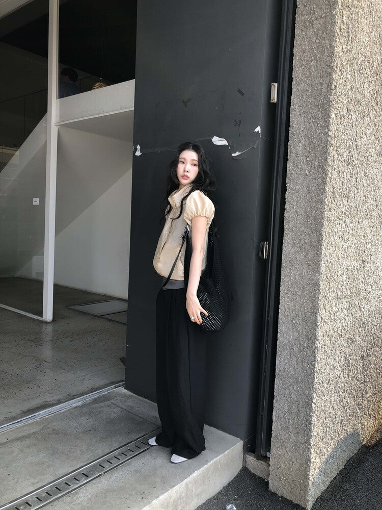 渡假風縷空容量袋(附小袋)