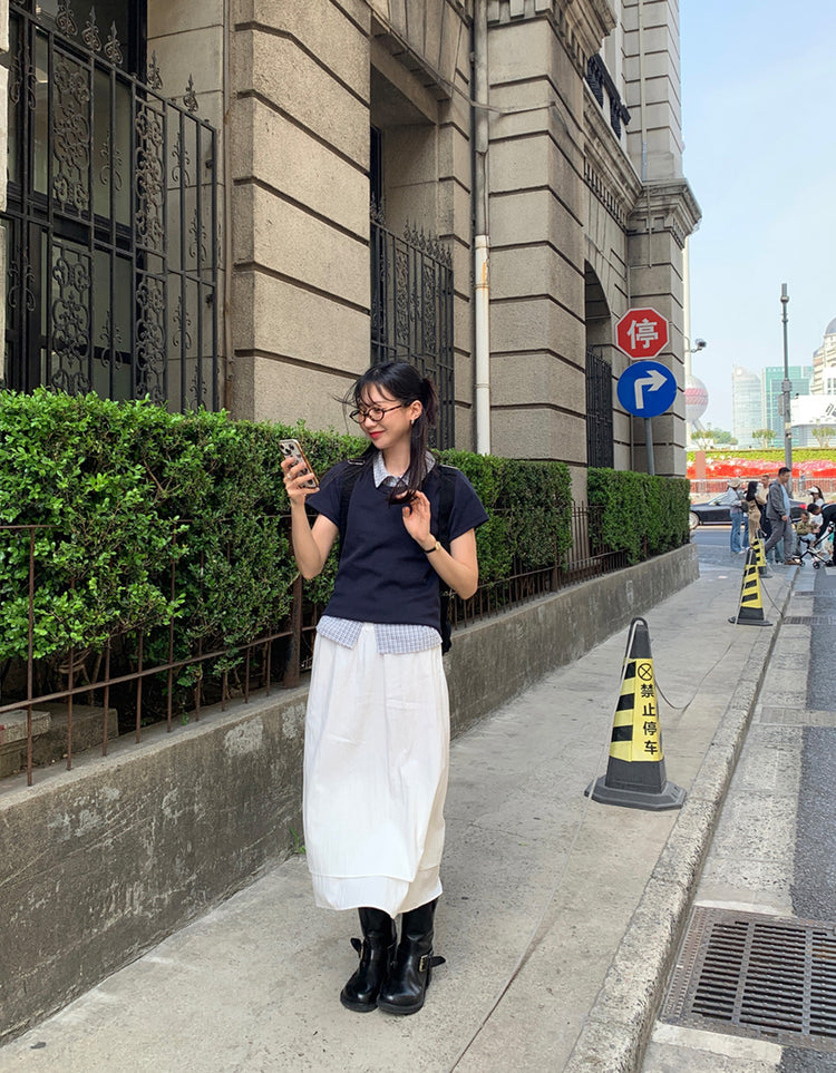 美色厚磅基礎素tee