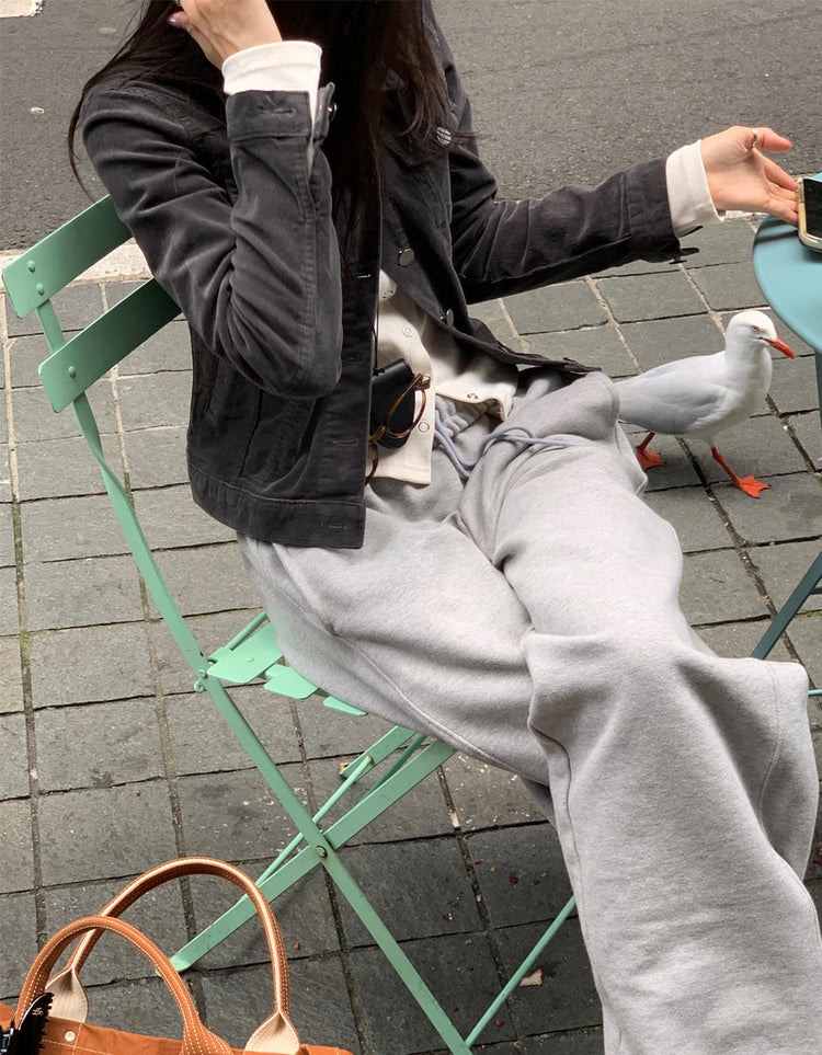 復古燈芯絨修腰合身外套