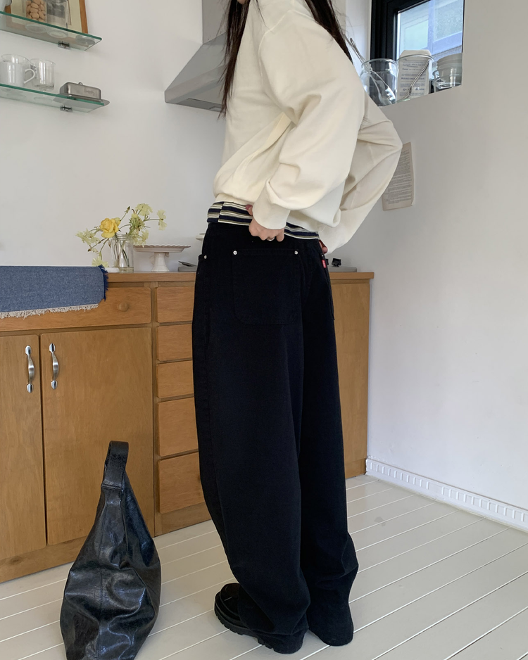 美色條紋休閒短袖T