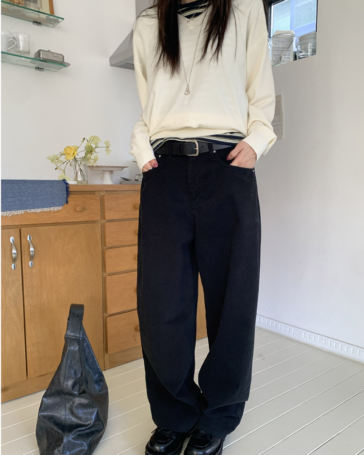 美色條紋休閒短袖T