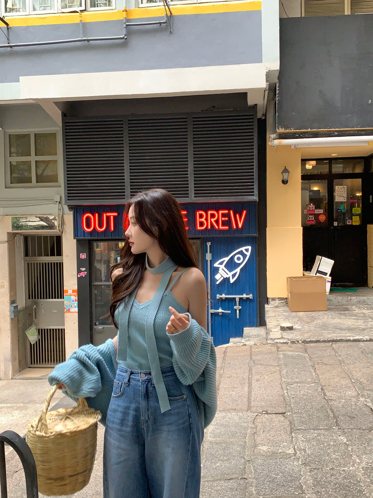 (現)高質花邊細節三件式套裝