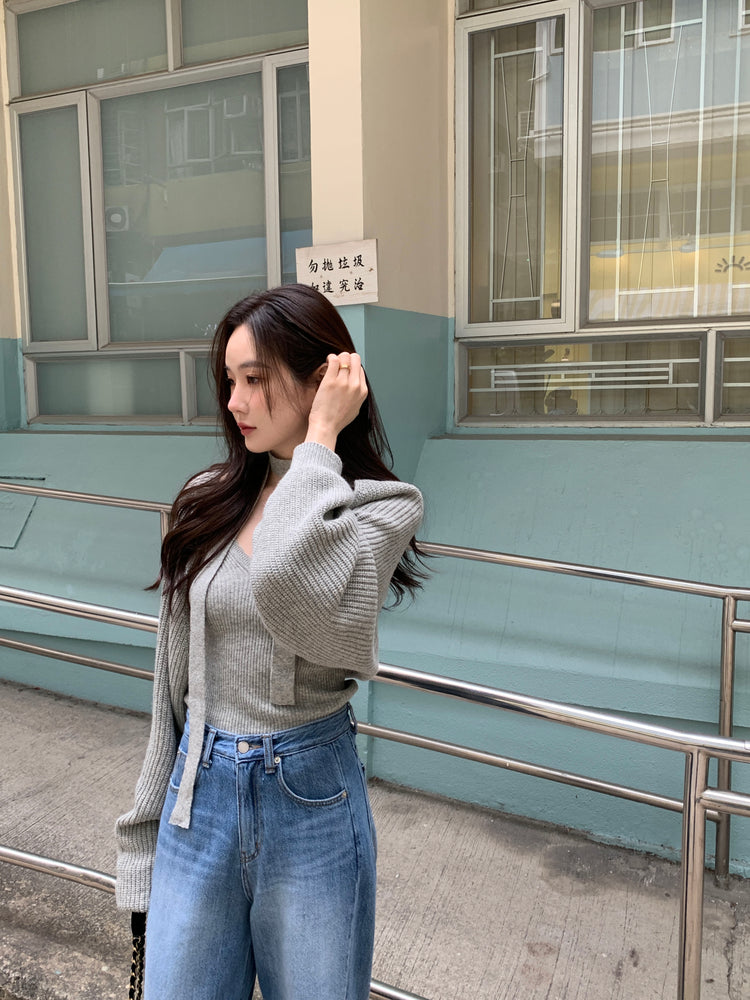 (現)高質花邊細節三件式套裝