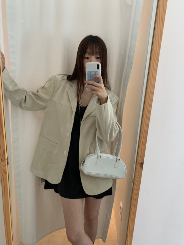基礎麂皮質感西外