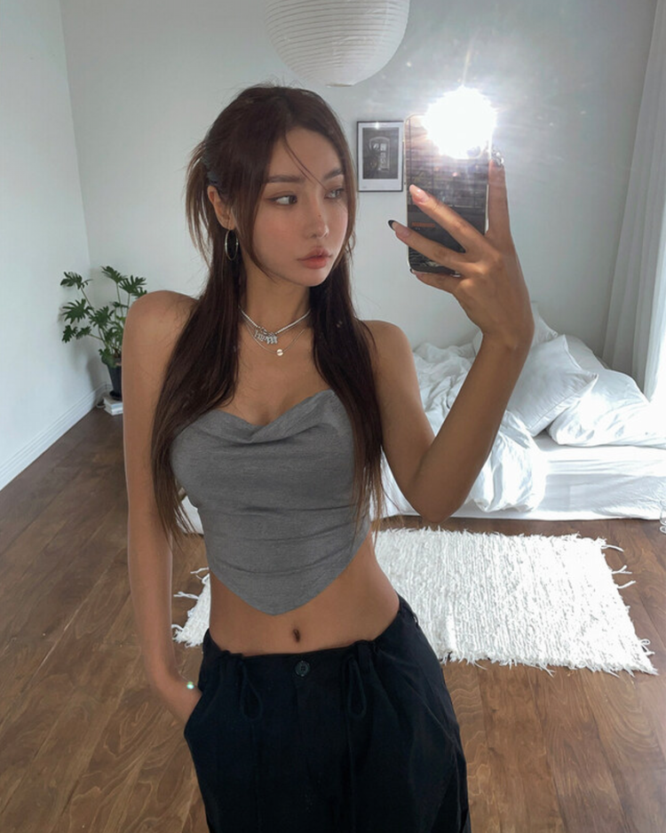 (現)美背垂領綁帶背心