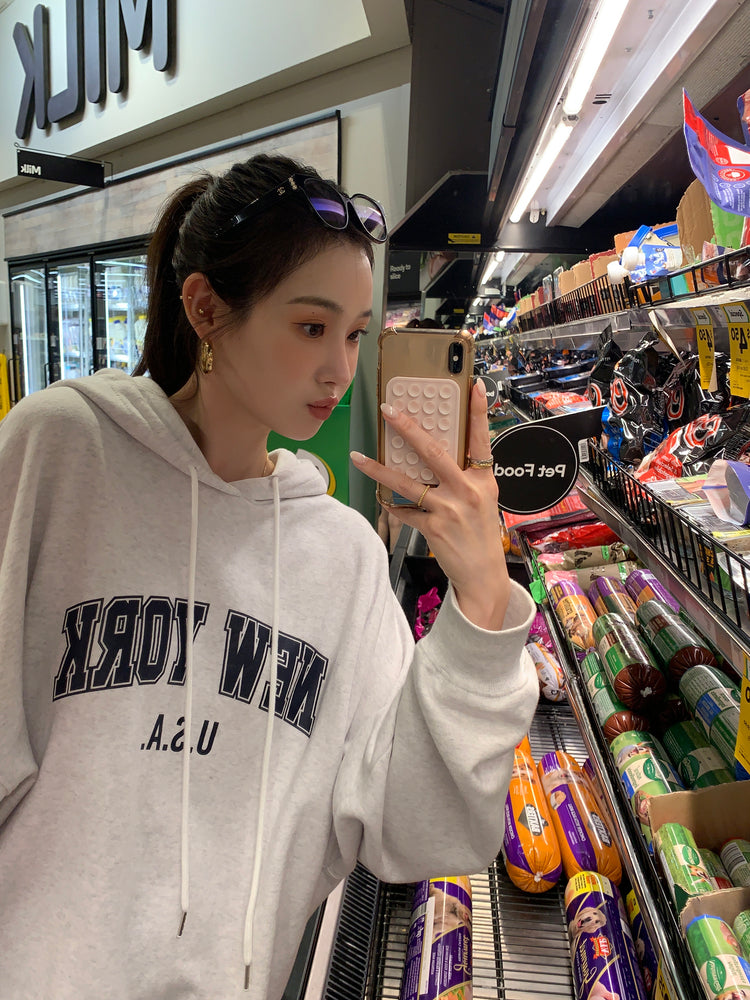 高質NEWYORK連帽衛衣