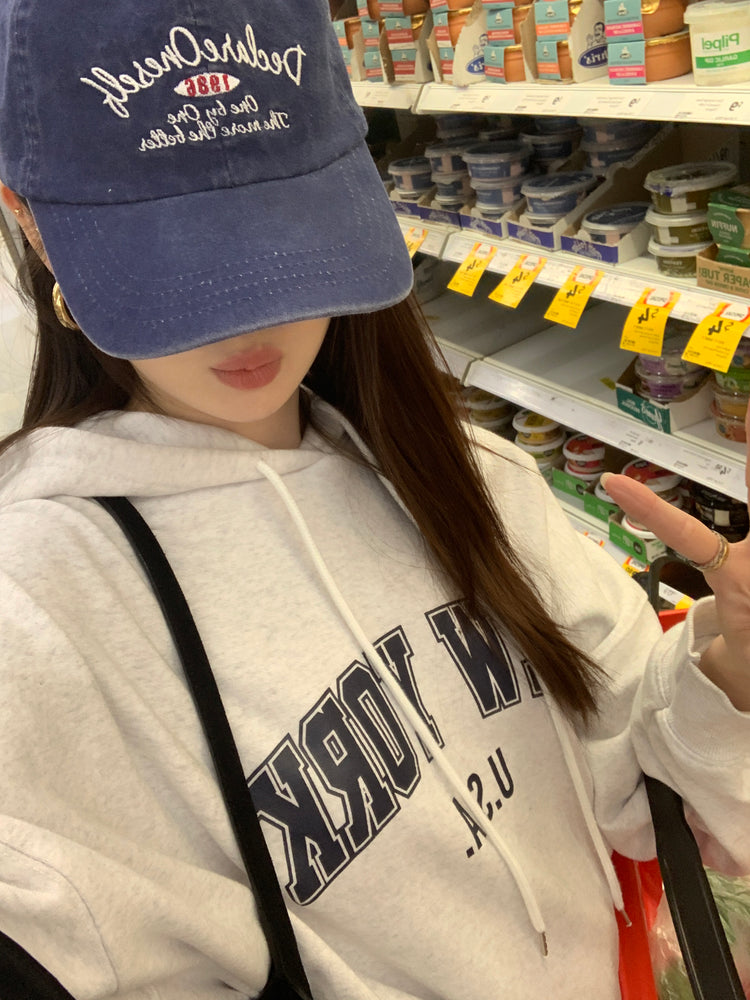 高質NEWYORK連帽衛衣