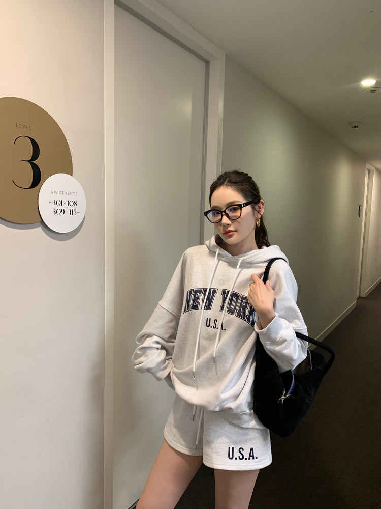 高質NEWYORK連帽衛衣