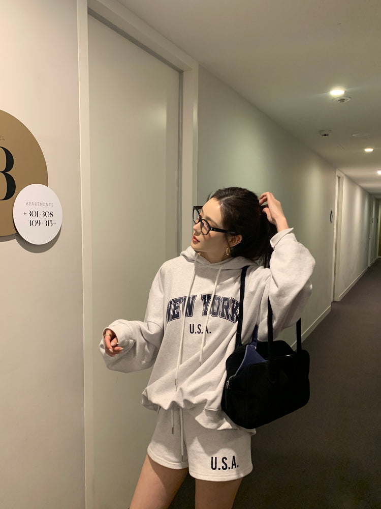 高質NEWYORK連帽衛衣