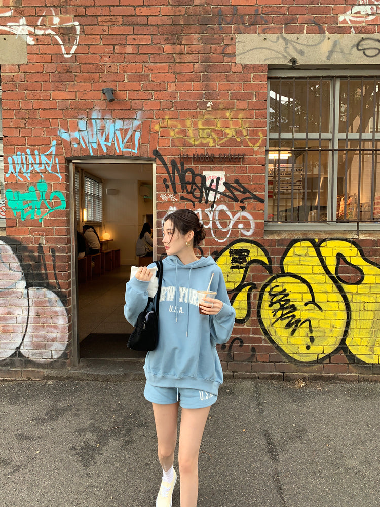 高質NEWYORK連帽衛衣