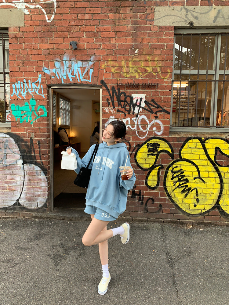 高質NEWYORK連帽衛衣