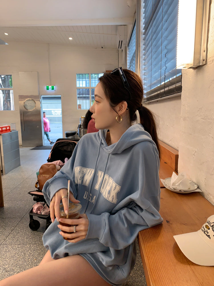 高質NEWYORK連帽衛衣