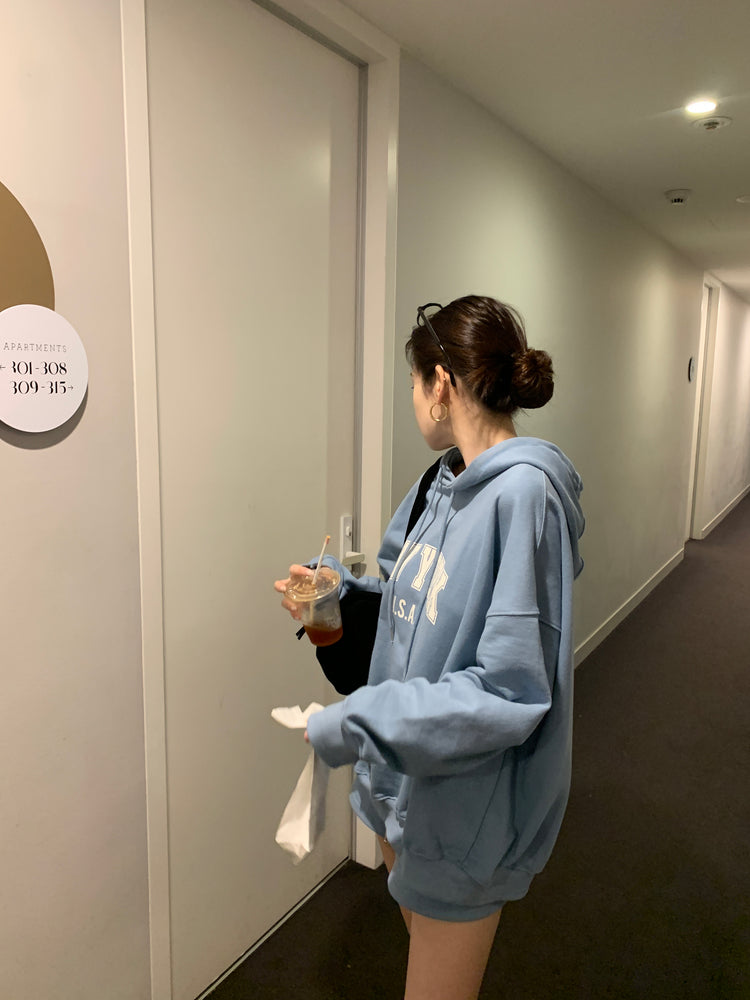 高質NEWYORK連帽衛衣