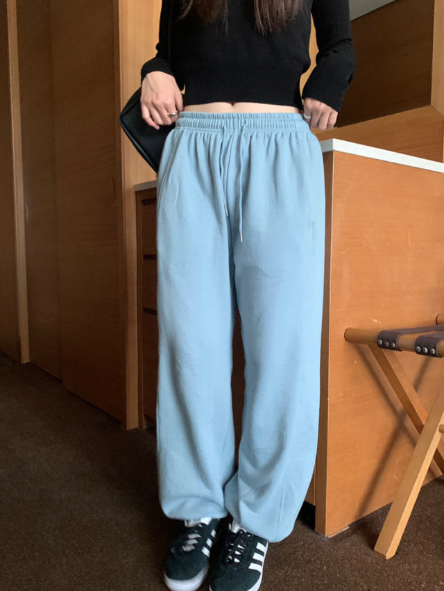 (現)高質前側壓線細節棉褲
