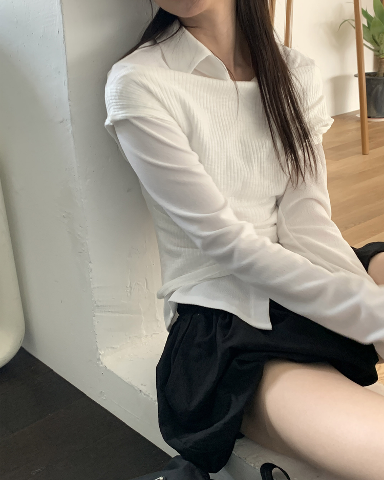 輕薄尼龍質感泡泡裙褲