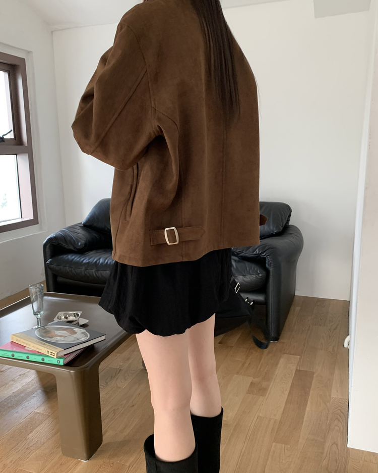 輕薄尼龍質感泡泡裙褲
