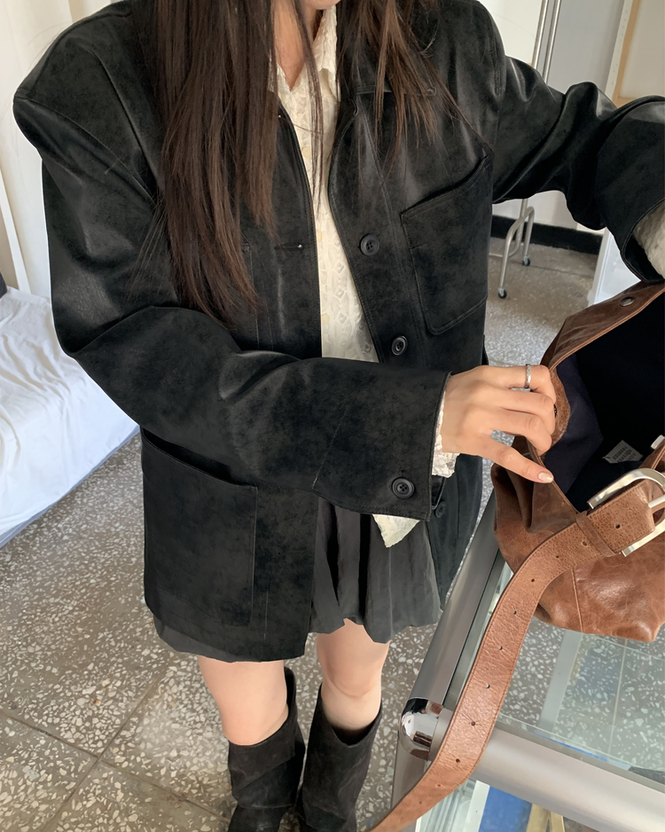 輕薄尼龍質感泡泡裙褲