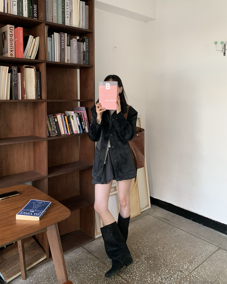 輕薄尼龍質感泡泡裙褲