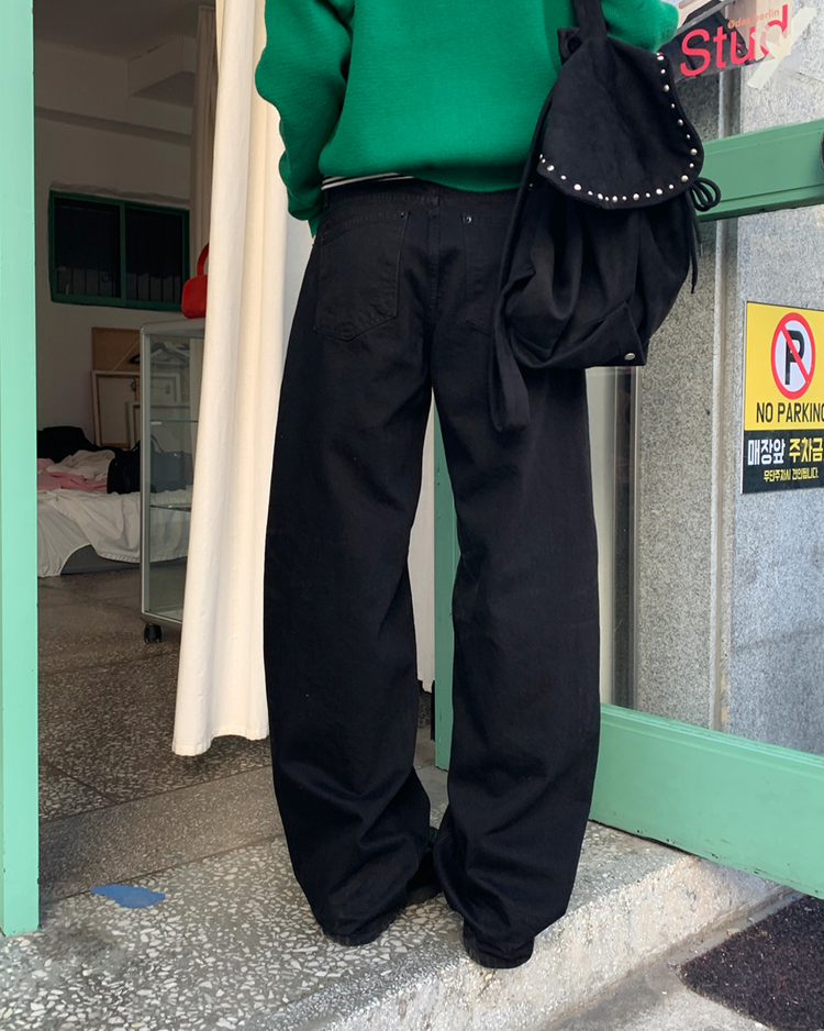 基礎低腰顯瘦直褲