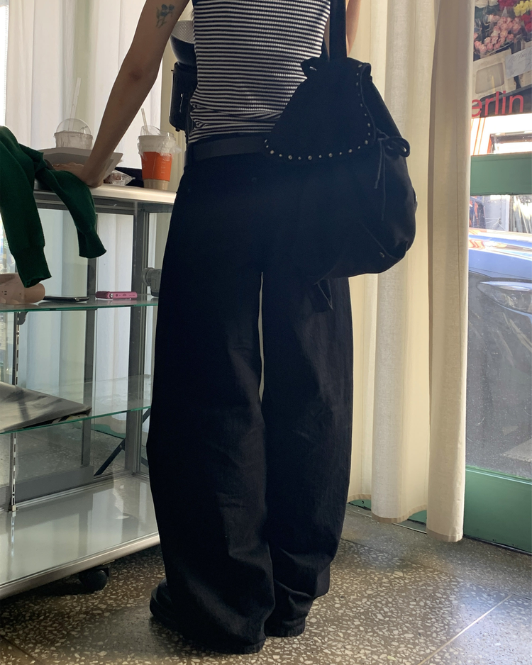 基礎低腰顯瘦直褲