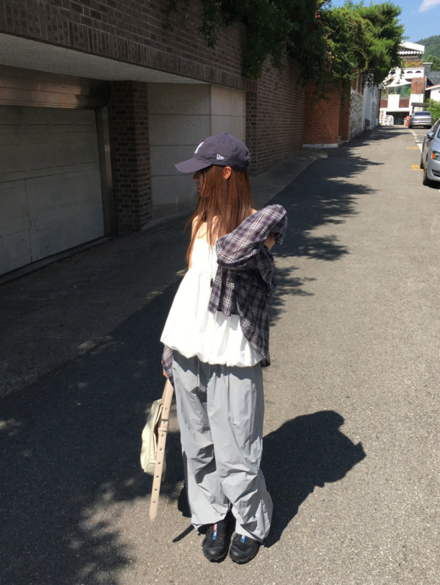 夏日輕薄麻料寬鬆襯衫