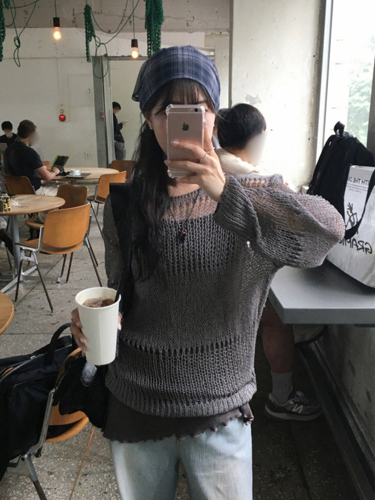 微透格紋三角巾